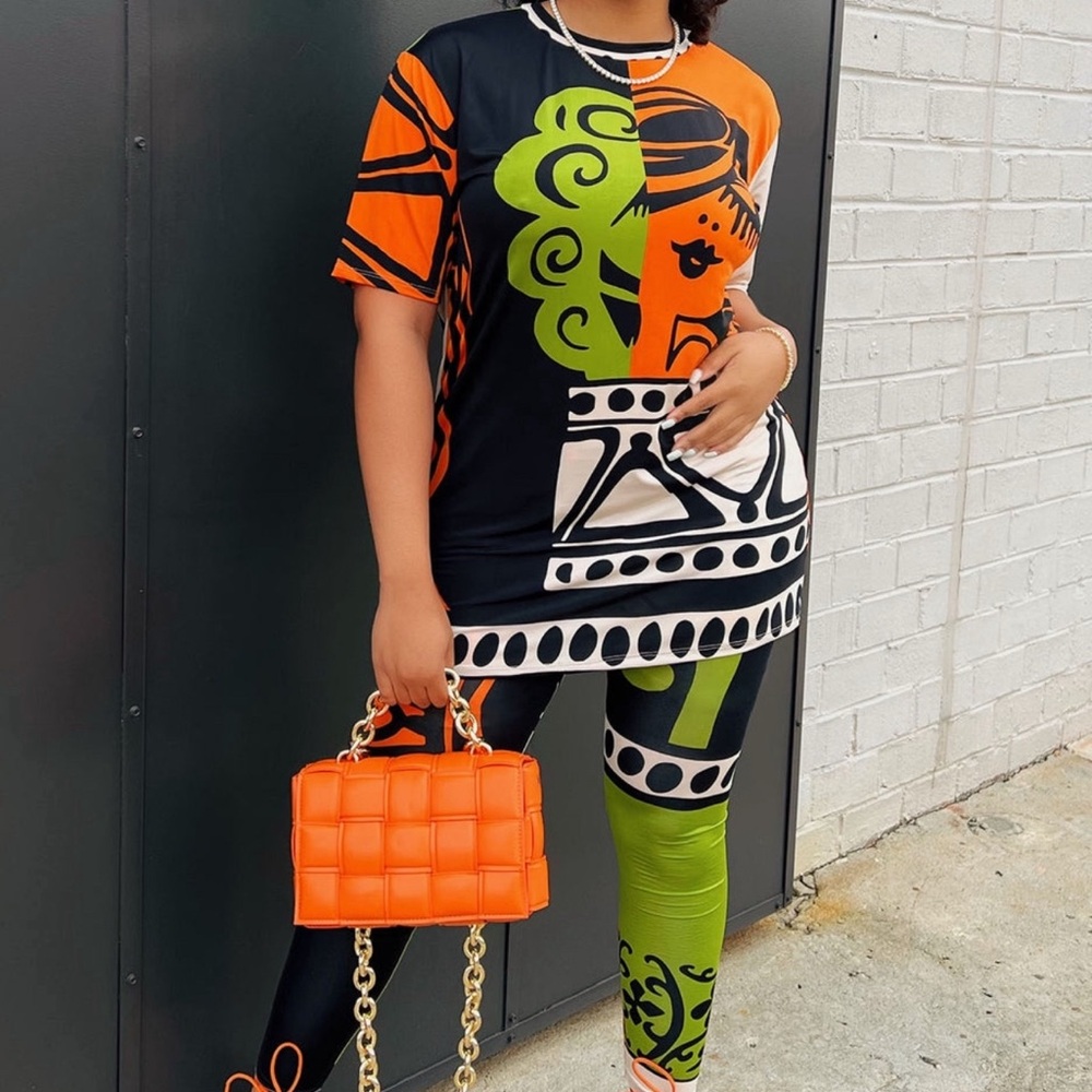 Colorful Graphic Women's Jumpsuit